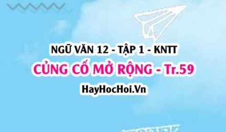 Soạn bài Củng cố, mở rộng trang 59 Ngữ văn lớp 12 tập 1 Kết nối tri thức
